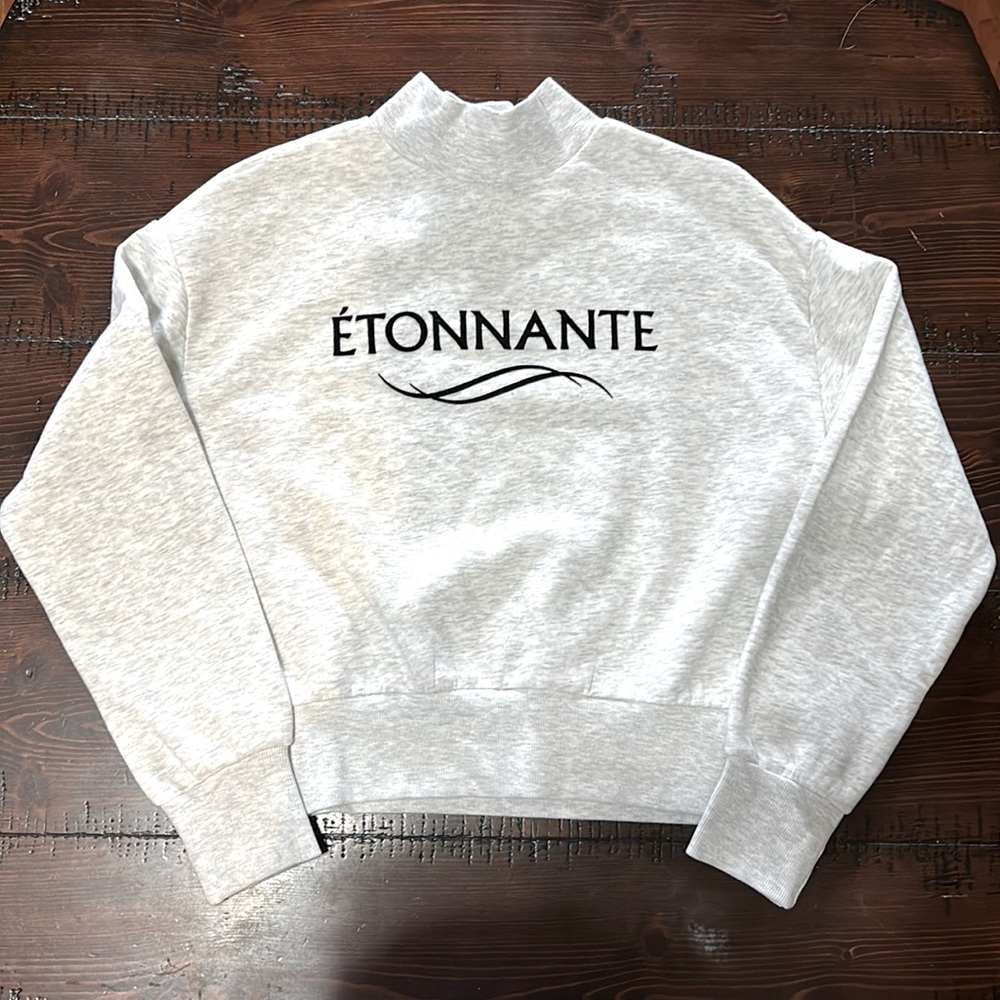 Luxury sport grey sweatshirt